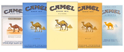 Varieties of Camel Cigarettes